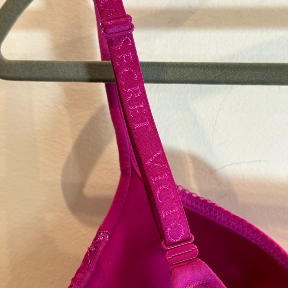 VICTORIA’S SECRET Sz 36D Sparkly Lace Underwire Light Padding Bra NEW WITH TAG - Picture 7 of 7